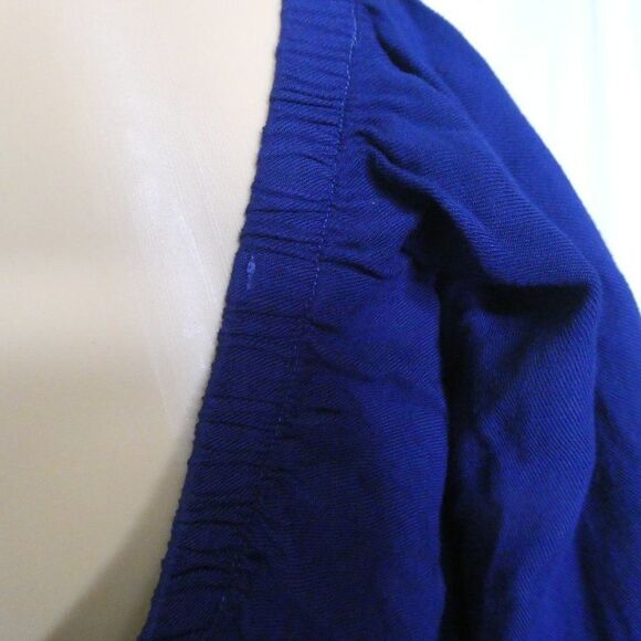 Cloth & Stone Homestead off the Shoulder Blouse Top Navy Blue Long Sleeve - Picture 9 of 10